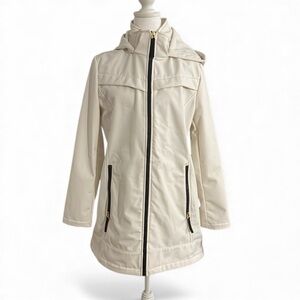 NWT Halston Heritage Cream Utility Jacket SZ M MSRP $ 149.00